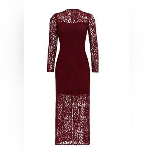 Cynthia Rowley Merlot Red Lace Sheath Dress-  NWOT- new, never worn. Gorgeous!